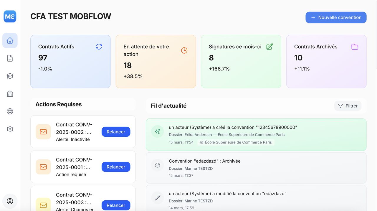 Capture d'écran du projet Mobflow.fr